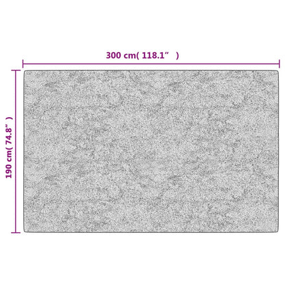 Vloerkleed Wasbaar Anti-Slip Kleurig Zwart En Goud 190 x 300 cm