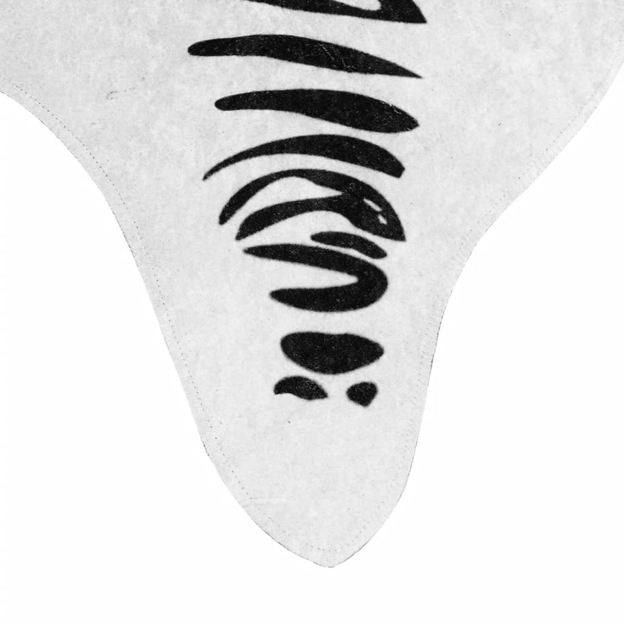 Vloerkleed Zebrapatroon Wasbaar Anti-Slip 120X170 Cm Zwart en wit