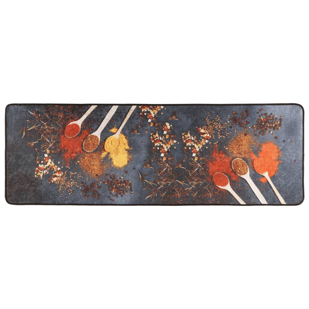 Keukenmat Wasbaar Anti-Slip 60X180 Cm Meerkleurig Blauw