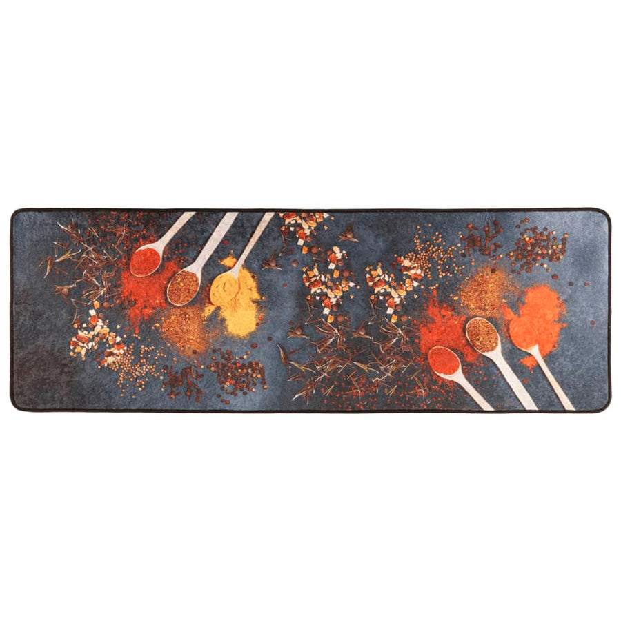 Keukenmat Wasbaar Anti-Slip 60X180 Cm Meerkleurig Blauw