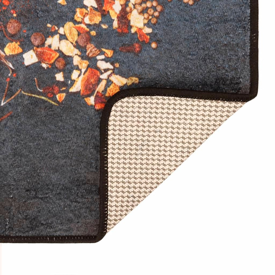 Keukenmat Wasbaar Anti-Slip 60X180 Cm Meerkleurig Blauw
