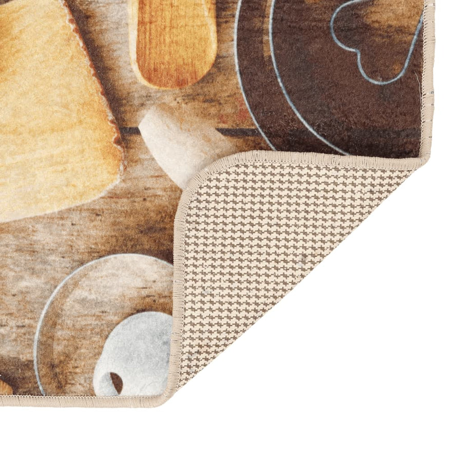 Keukenmat Wasbaar Anti-Slip 60X180 Cm Meerkleurig Multikleur
