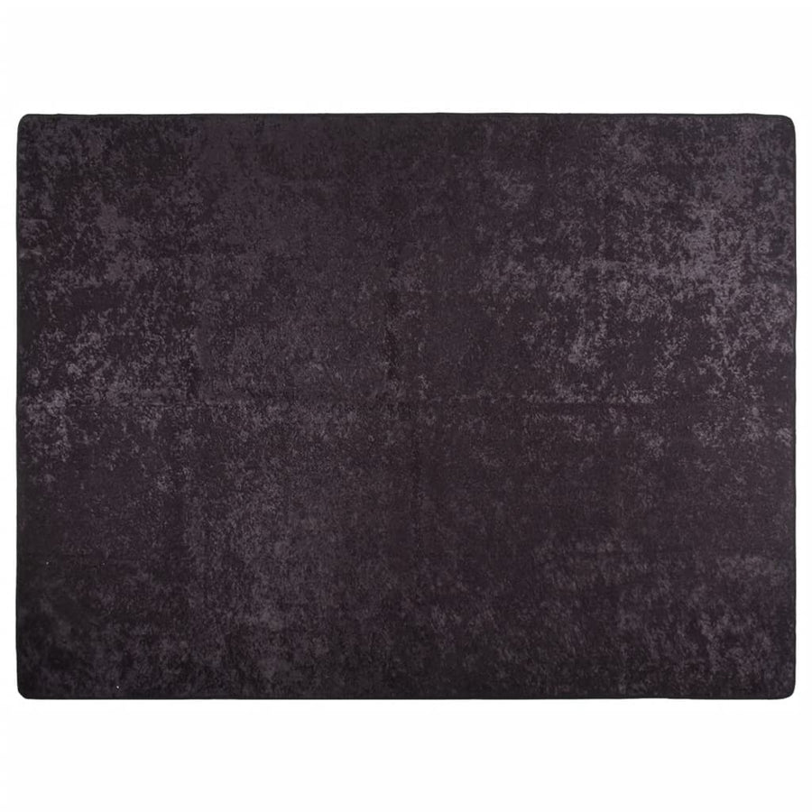 Vloerkleed wasbaar 400x300 cm antracietkleurig