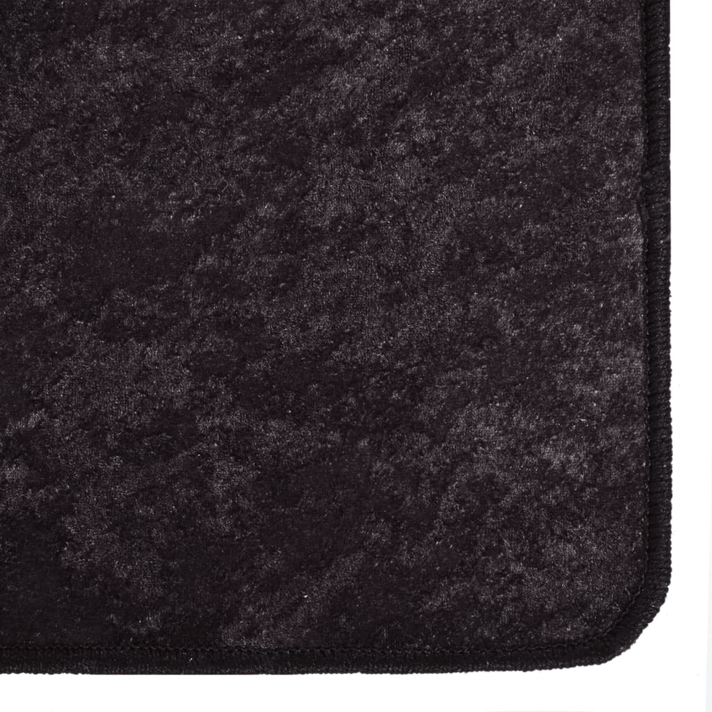 Vloerkleed wasbaar 400x300 cm antracietkleurig
