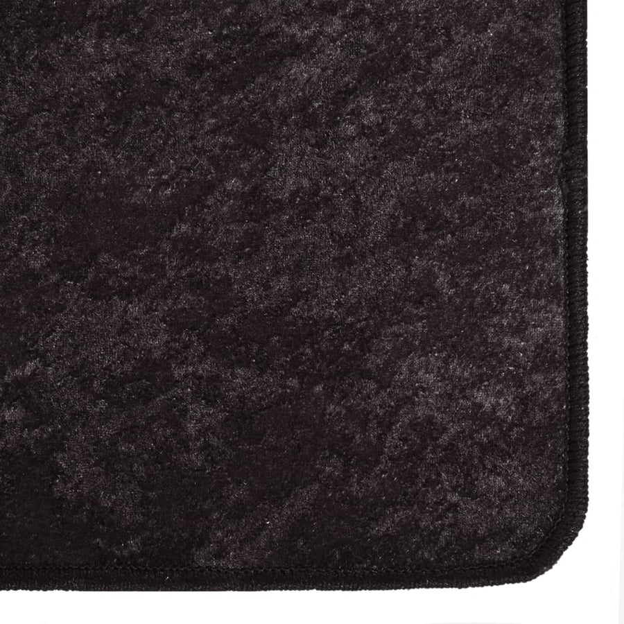 Vloerkleed wasbaar 400x300 cm antracietkleurig