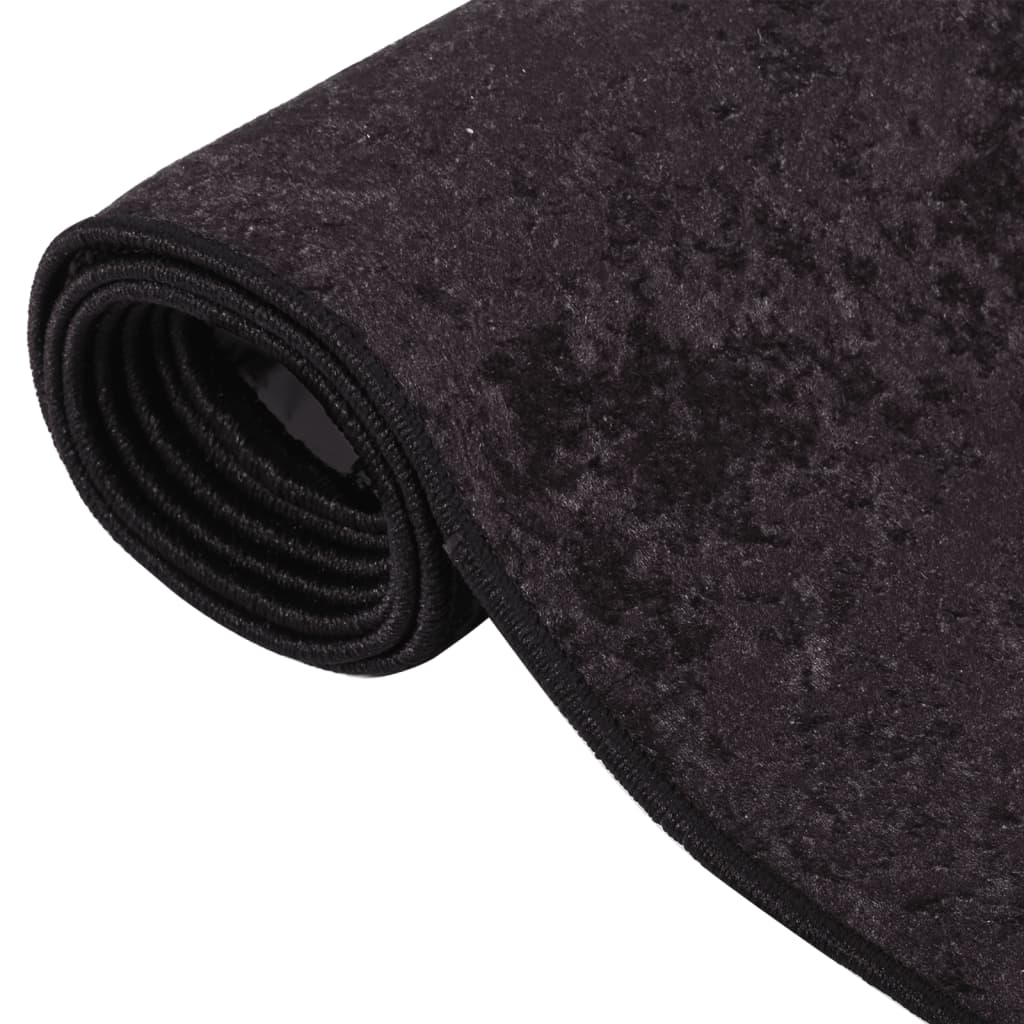 Vloerkleed wasbaar 400x300 cm antracietkleurig