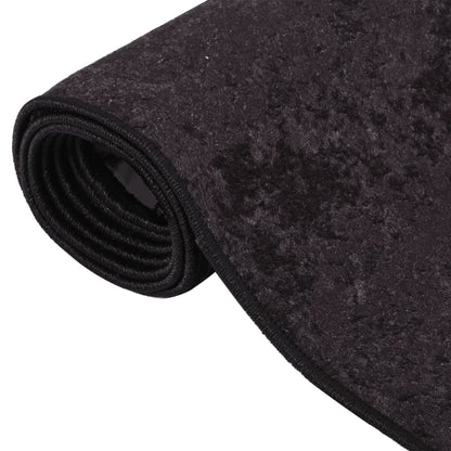 Vloerkleed wasbaar 400x300 cm antracietkleurig