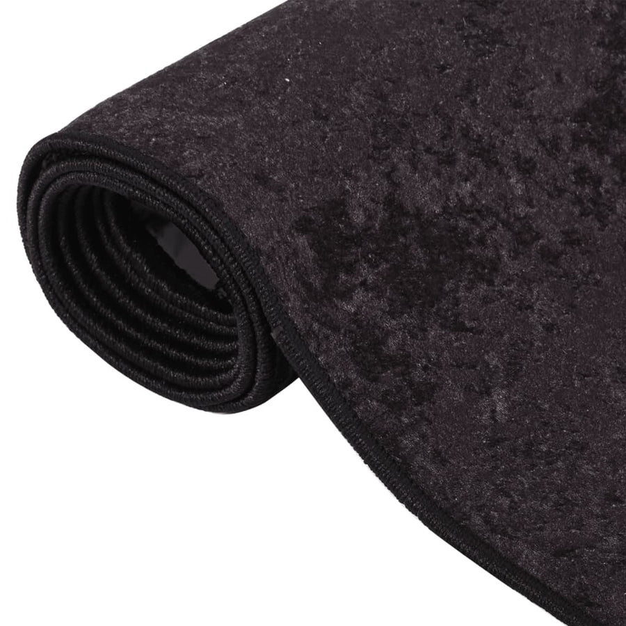 Vloerkleed wasbaar 400x300 cm antracietkleurig
