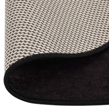Vloerkleed Wasbaar Anti-Slip Kleurig Antraciet Ø 200 cm