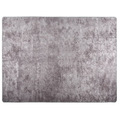 Vloerkleed Wasbaar Anti-Slip Grijs 400 x 300 cm
