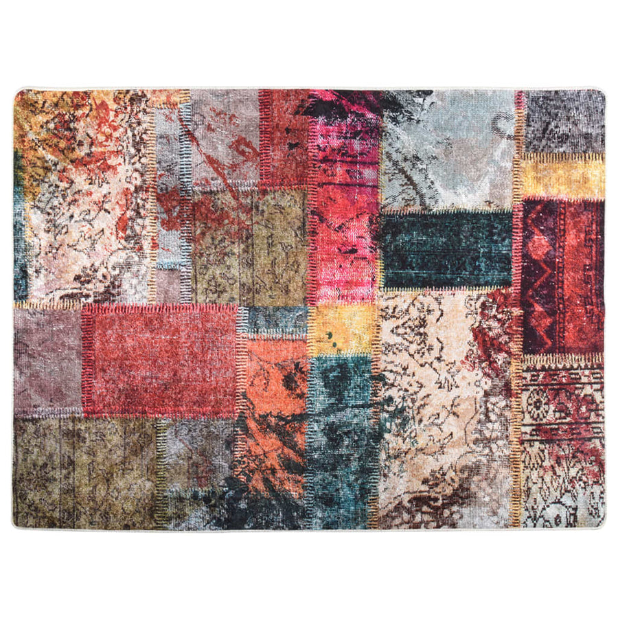 Vloerkleed Wasbaar Anti-Slip Meerkleurig Patchwork 400 x 300 cm