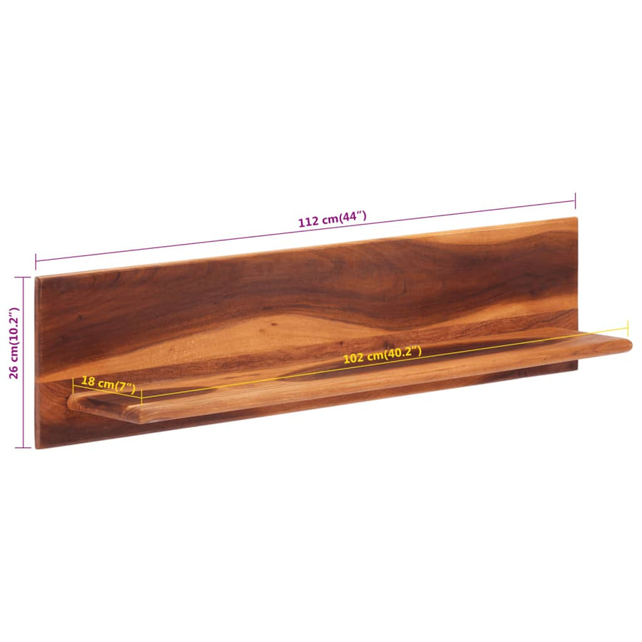 Wandschappen Massief Acaciahout 112 x 20 x 26 cm