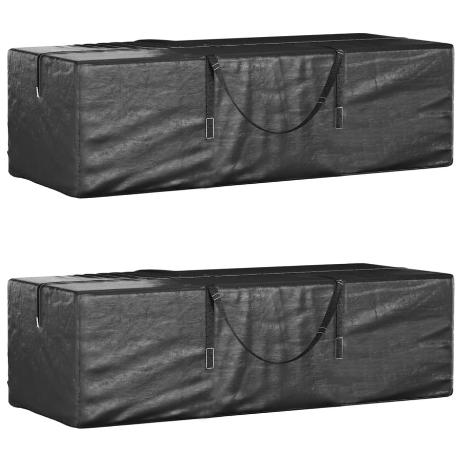 Opbergtassen Voor Kerstboom Polyetheen Zwart 2 135 x 40 x 55 cm