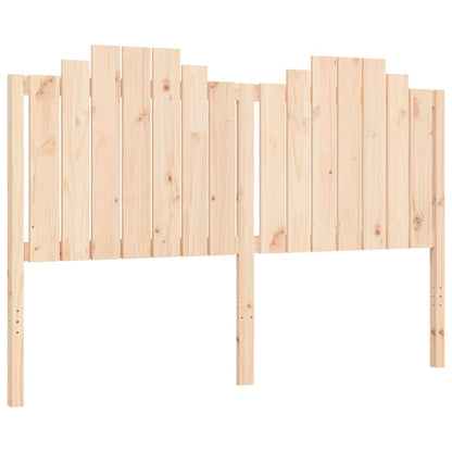 Bedframe Met Hoofdbord Massief Hout 160 x 200 cm Naturel