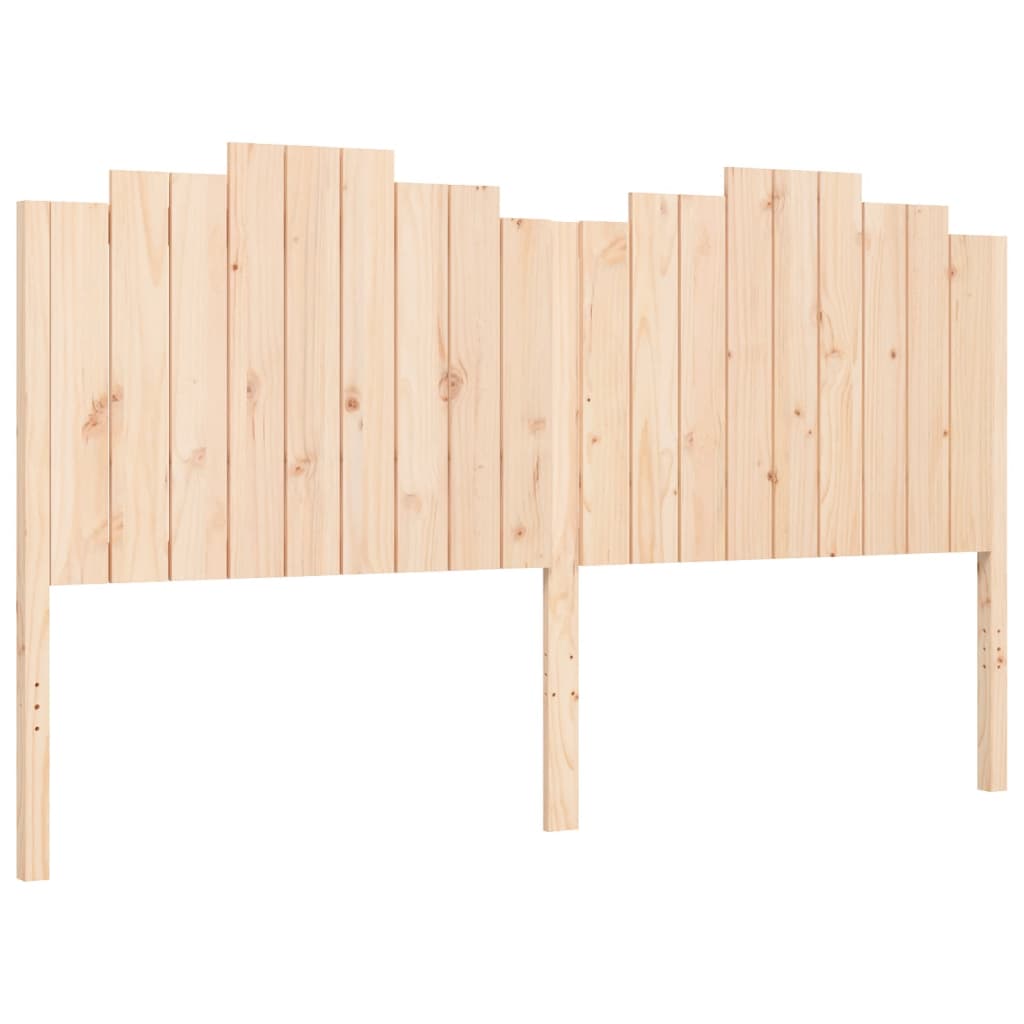 Bedframe met hoofdbord massief hout 180x200 cm