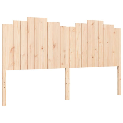 Bedframe met hoofdbord massief hout 180x200 cm