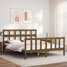 Bedframe Met Hoofdbord Hout 160 x 200 cm Honingbruin