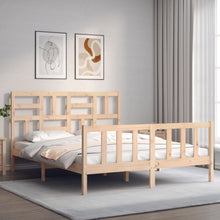 Bedframe Zonder Matras Massief Grenenhout 160 x 200 cm Naturel
