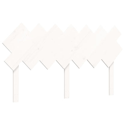 Bedframe Met Hoofdbord Massief Hout 140 x 190 cm Wit