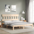 Bedframe massief grenenhout 203,5x153,5x81 cm