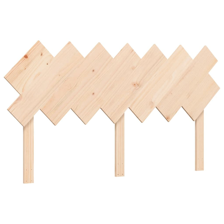 Bedframe Met Hoofdbord Massief Hout 5 Ft King Size 150 x 200 cm Naturel