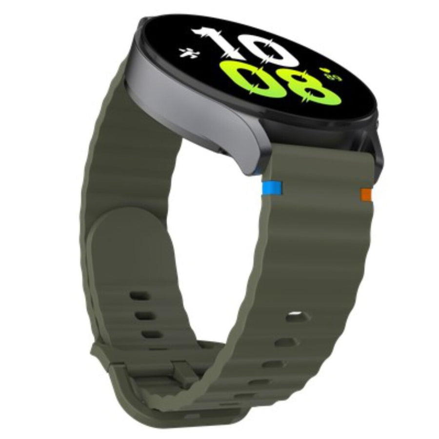 Justincase Activeflex Strap Voor Samsung Galaxy Watch 20Mm Khaki