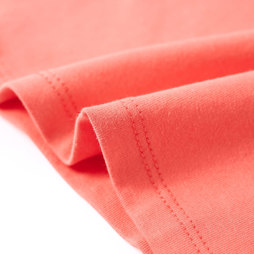 Kindershirt 116 koraalkleurig Koraal 116