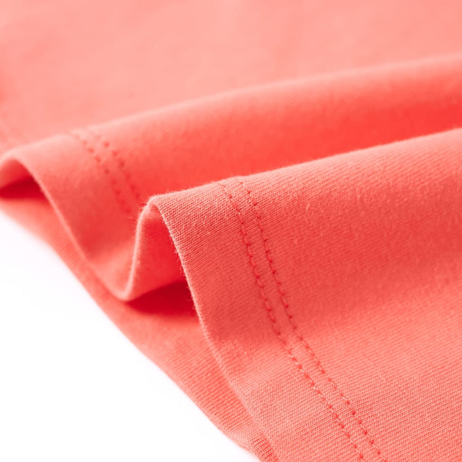 Kindershirt 116 koraalkleurig Koraal 116