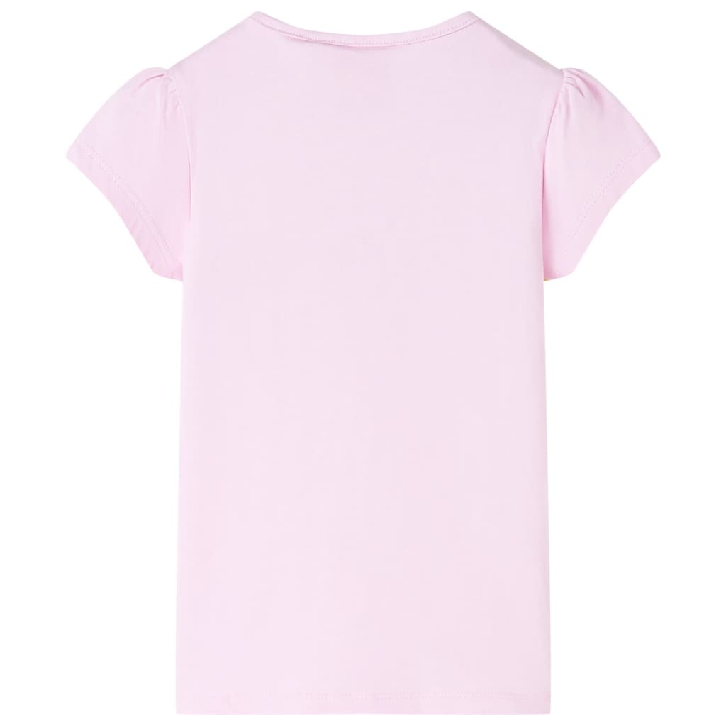 Kindershirt 116 lichtroze Roze