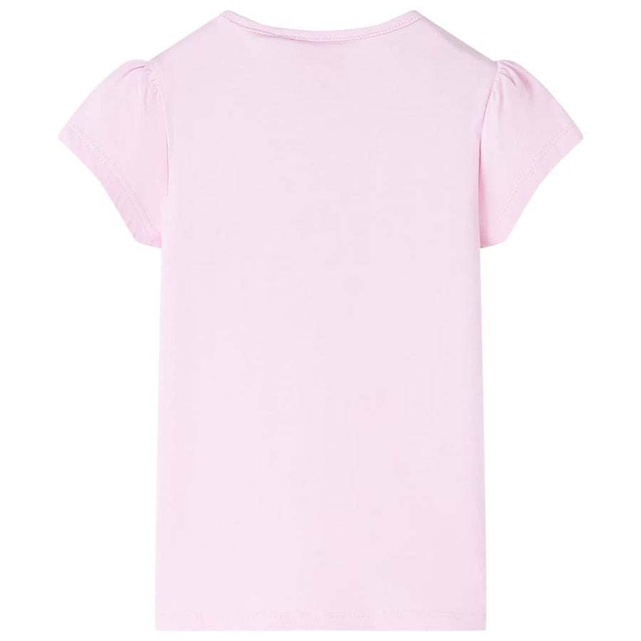 Kindershirt 116 lichtroze Roze
