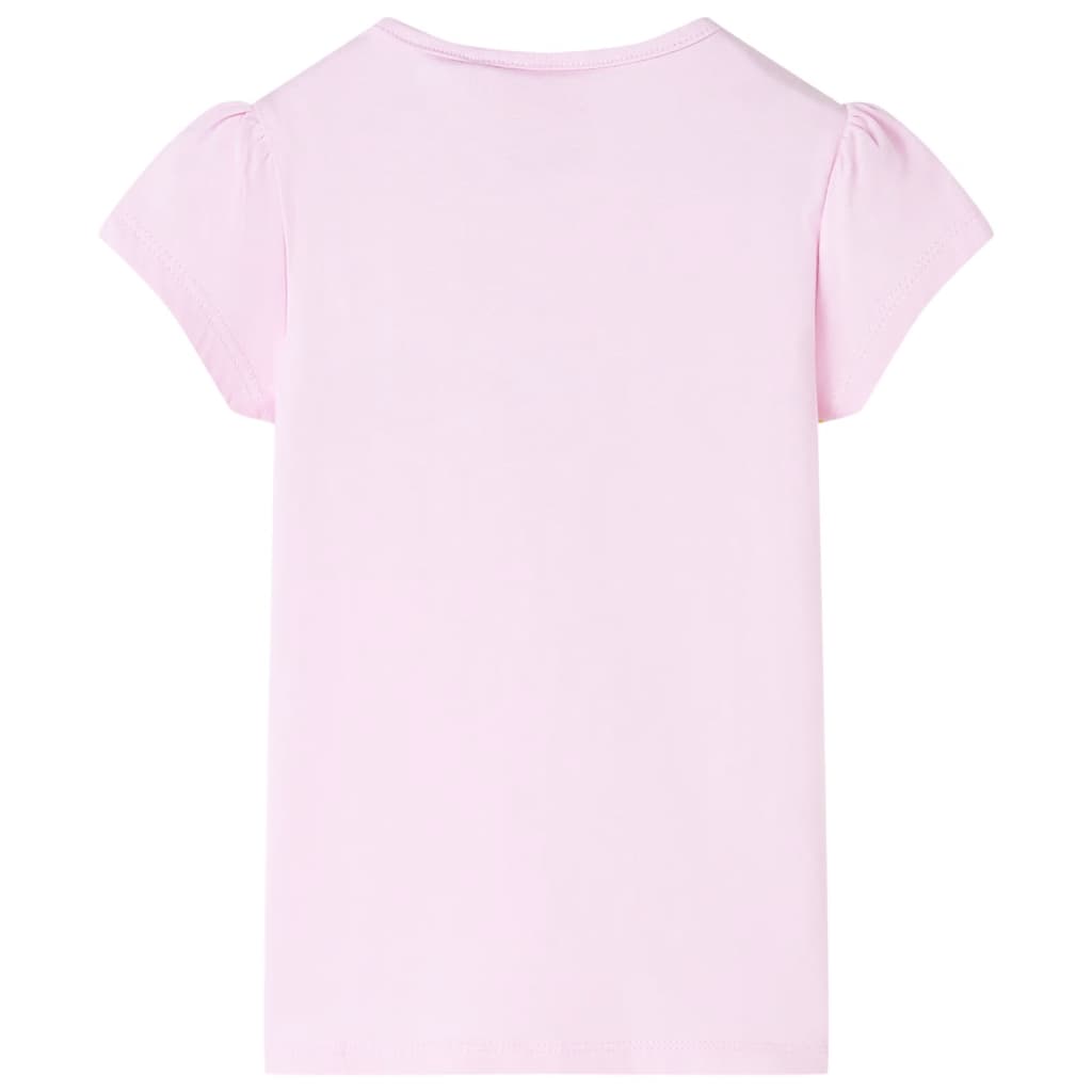 Kindershirt 128 lichtroze Roze