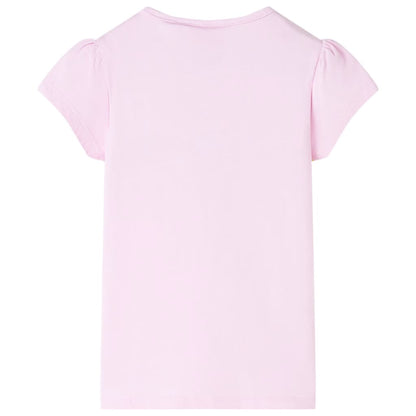 Kindershirt 128 lichtroze Roze