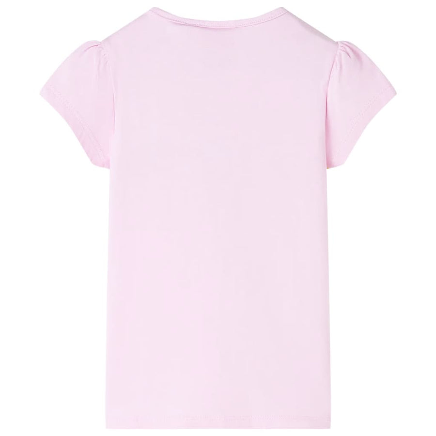 Kindershirt 128 lichtroze Roze