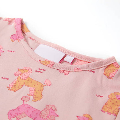 Kinderpyjama met korte mouwen 92 lichtroze 92