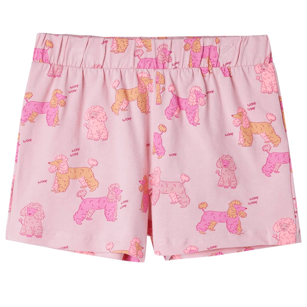 Kinderpyjama met korte mouwen 92 lichtroze 92
