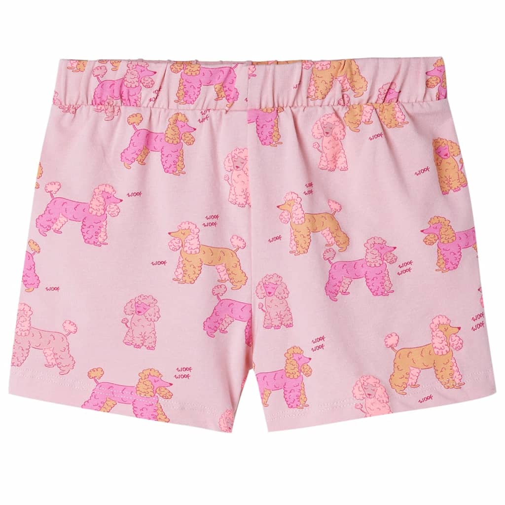 Kinderpyjama met korte mouwen 92 lichtroze 92