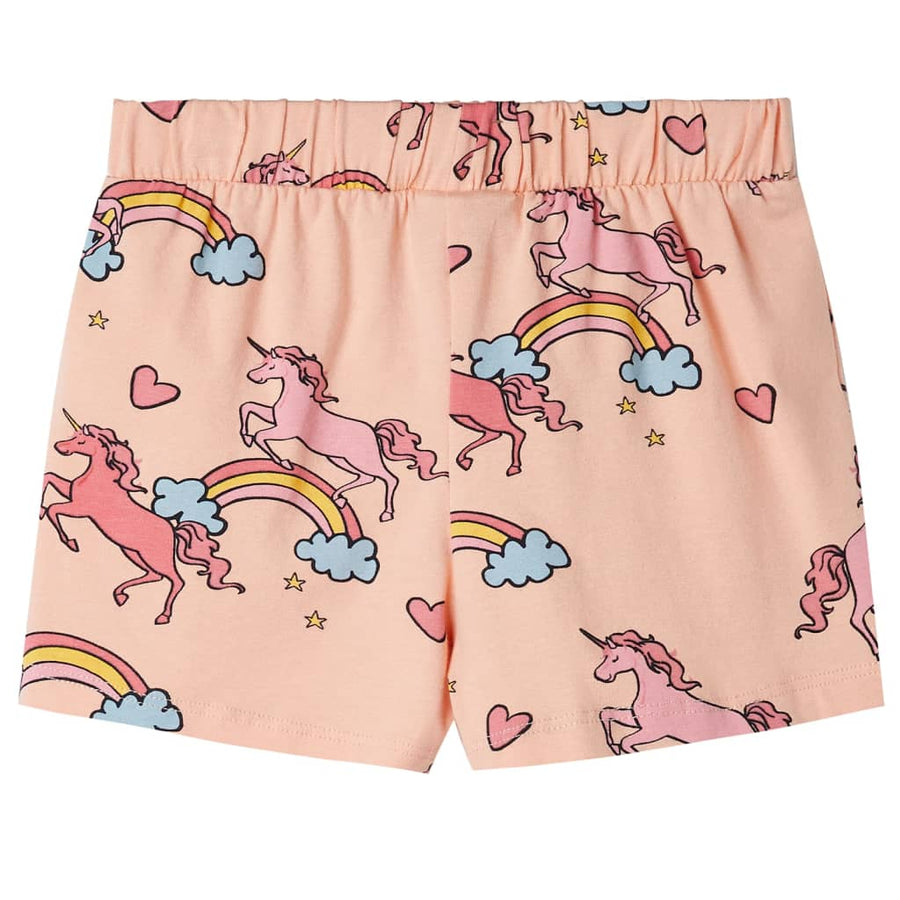 Kinderpyjama met korte mouwen 92 lichtoranje 92