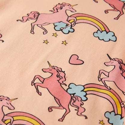 Kinderpyjama met korte mouwen 104 lichtoranje 104