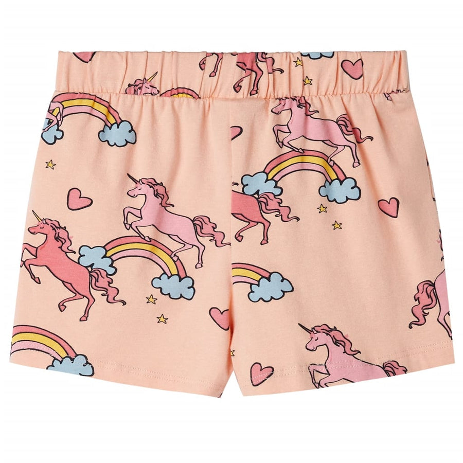 Kinderpyjama met korte mouwen 104 lichtoranje 104