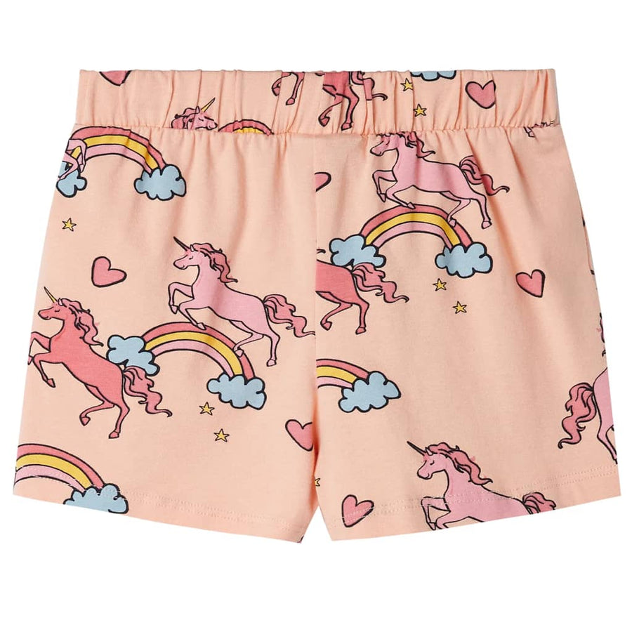 Kinderpyjama met korte mouwen 116 lichtoranje 116
