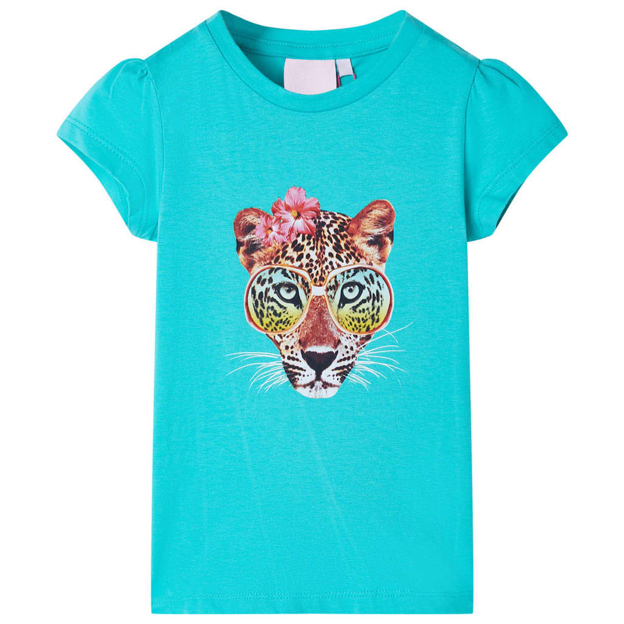 Kindershirt 116 mintkleurig Mintgroen 116