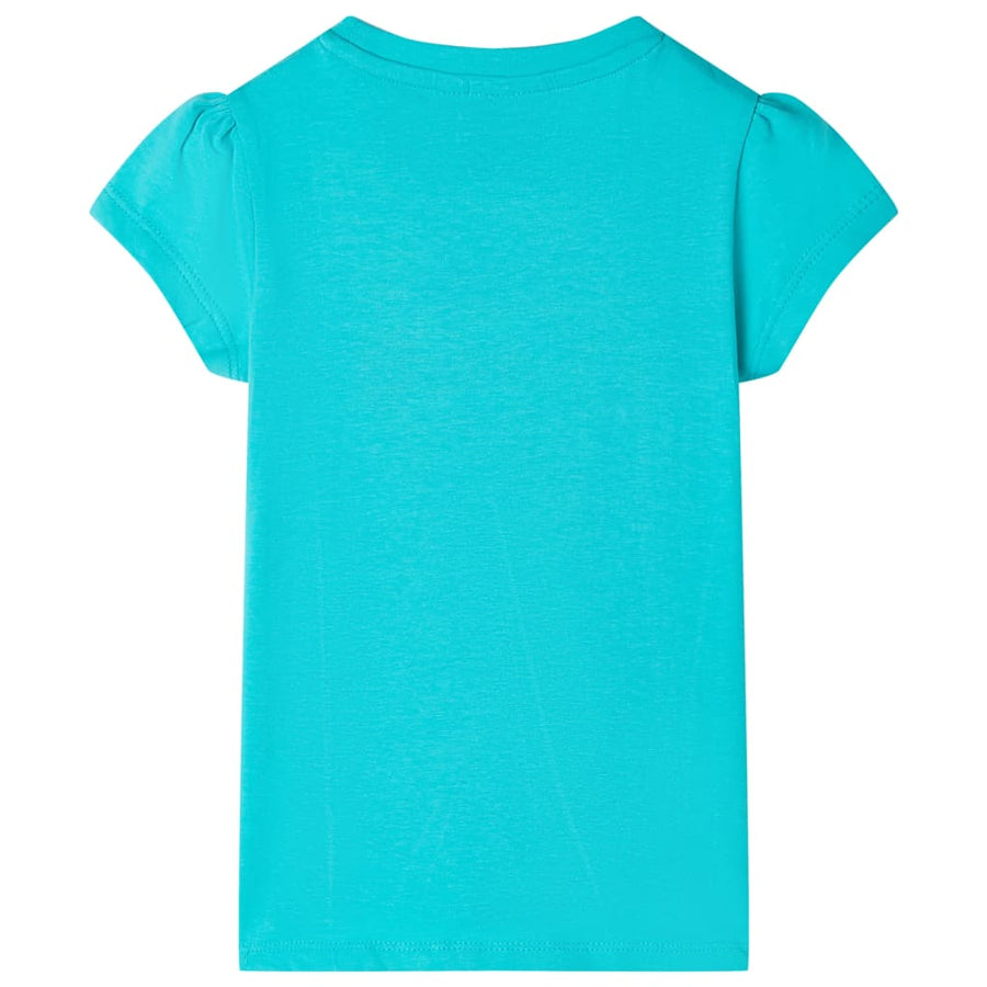 Kindershirt 116 mintkleurig Mintgroen 116