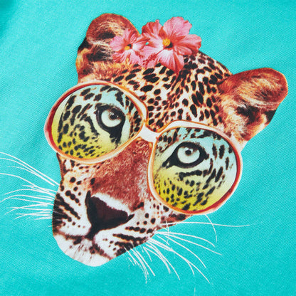 Kindershirt 116 mintkleurig Mintgroen 116