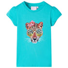 Children's t-shirt size 128 mint green