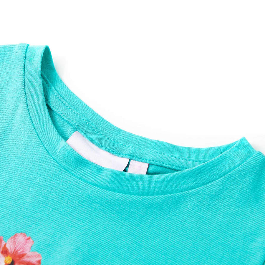 Kindershirt 128 mintkleurig Mintgroen 128