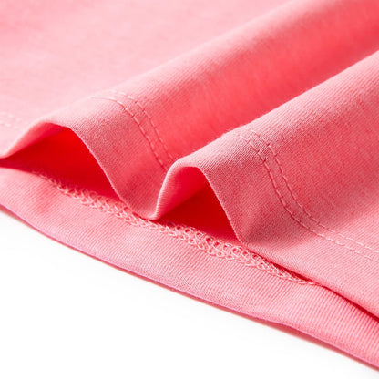 Kindershirt 116 neonroze Roze