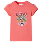 Kindershirt 116 koraal katoen