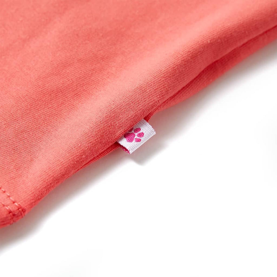 Kindershirt 128 koraalkleurig Koraal