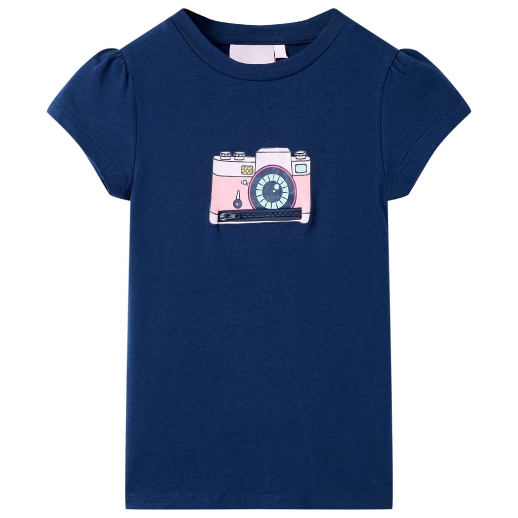 Kindershirt 116 marineblauw Marineblauw 116