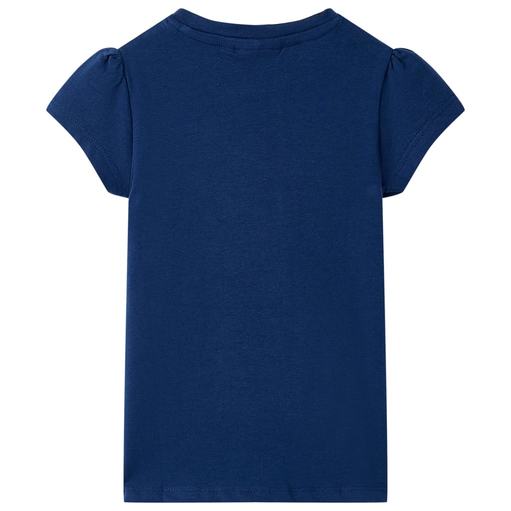 Kindershirt 116 marineblauw Marineblauw 116